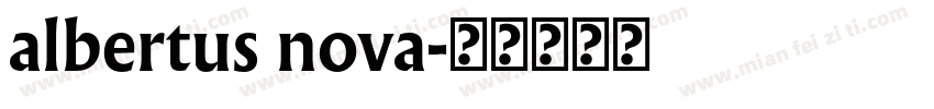 albertus nova字体转换